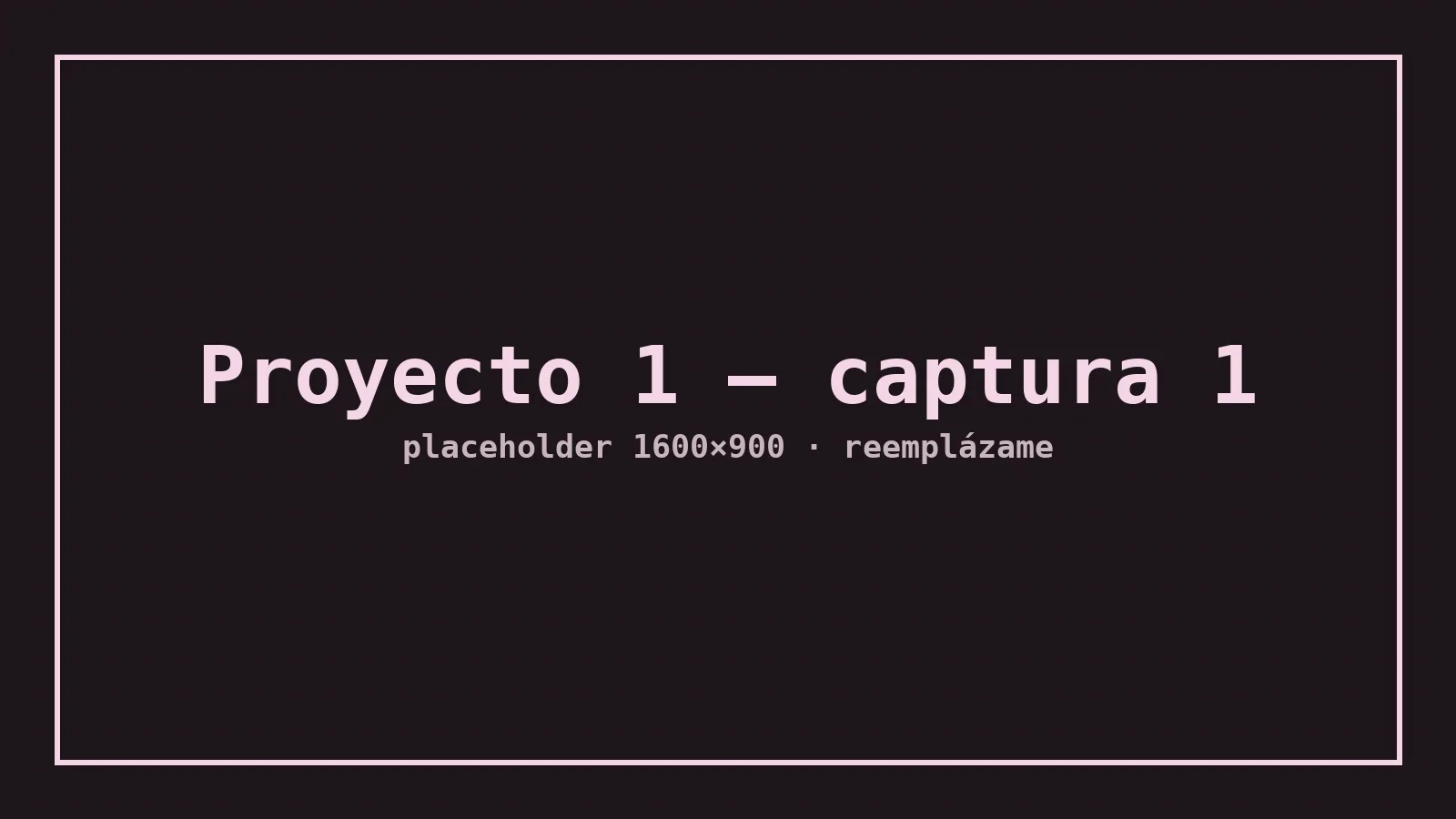 Proyecto 1 – captura 1